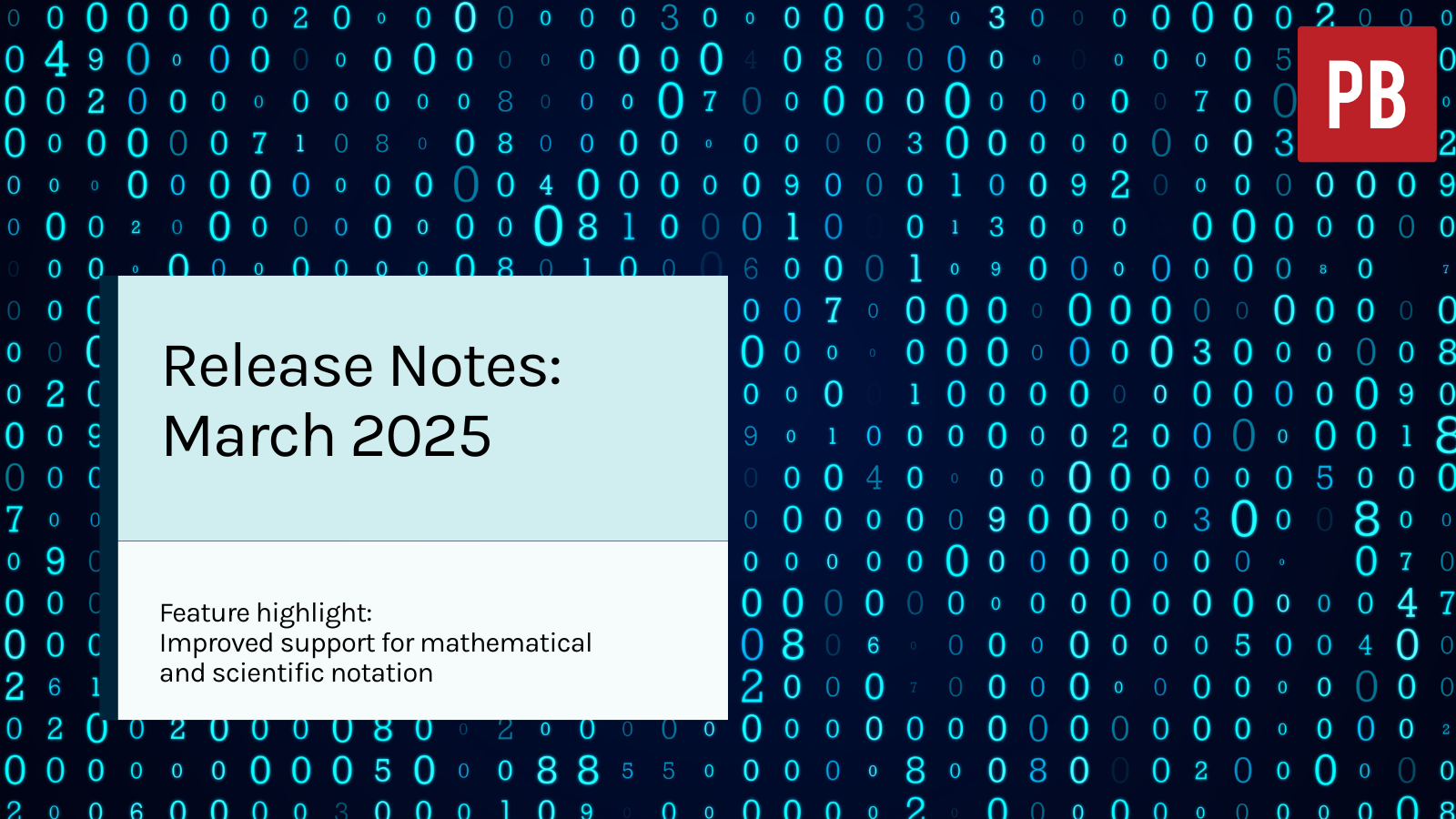 Release Notes March 2025